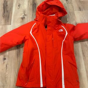 The North Face Women's orange red jacket size medium
